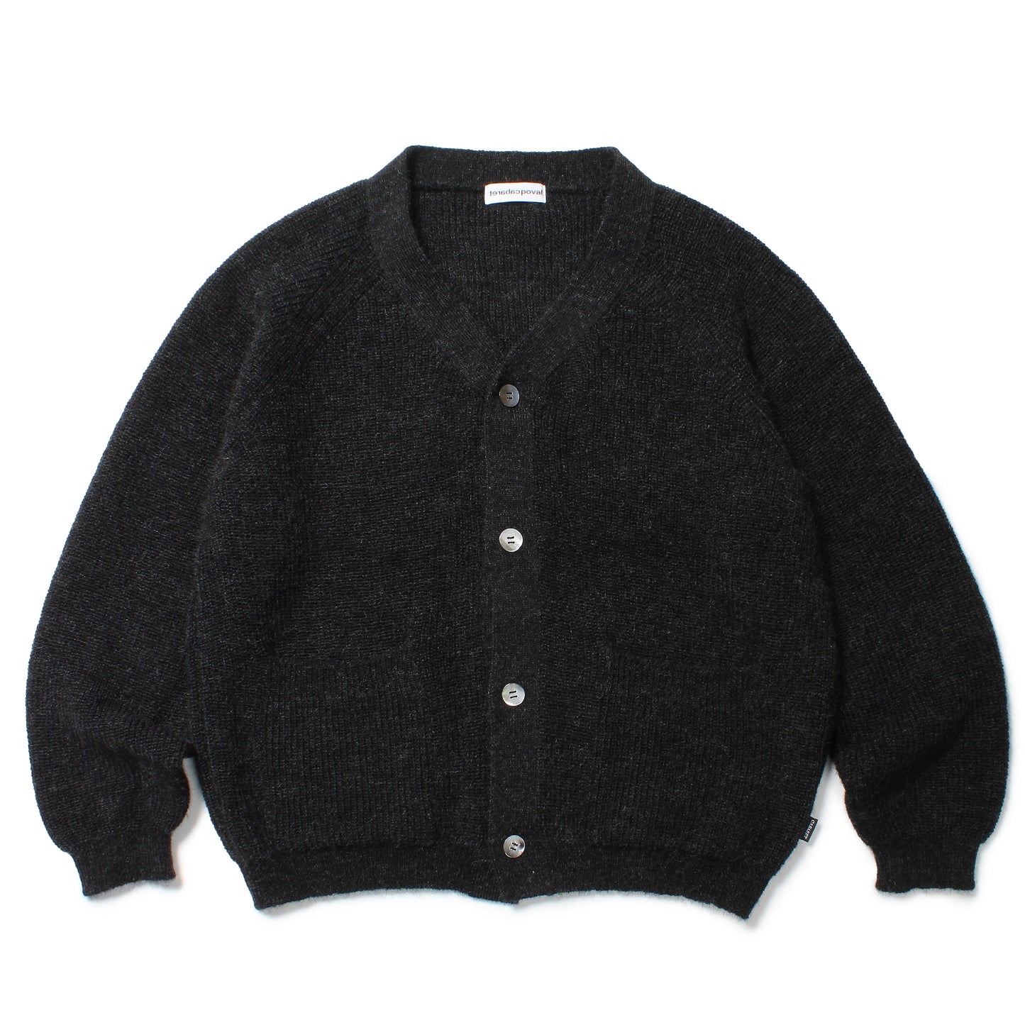Mohair Cardigan (Black)/POVAL