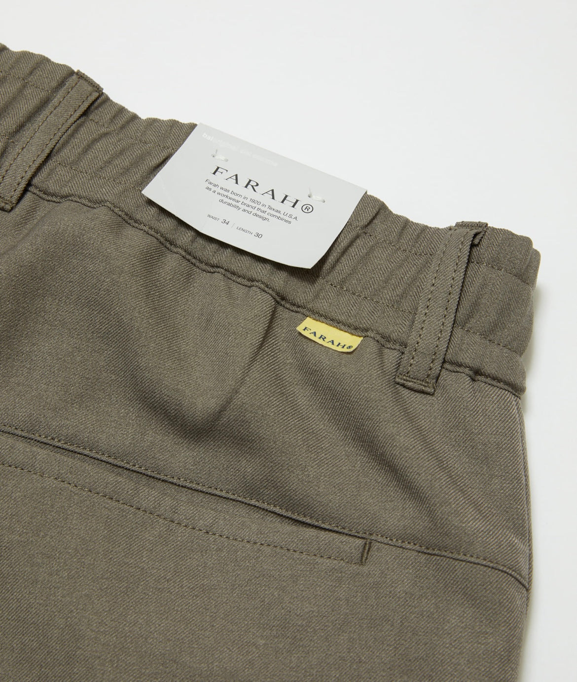 BAL/FARAH FAUX WOOL WIDE TAPERED EASY