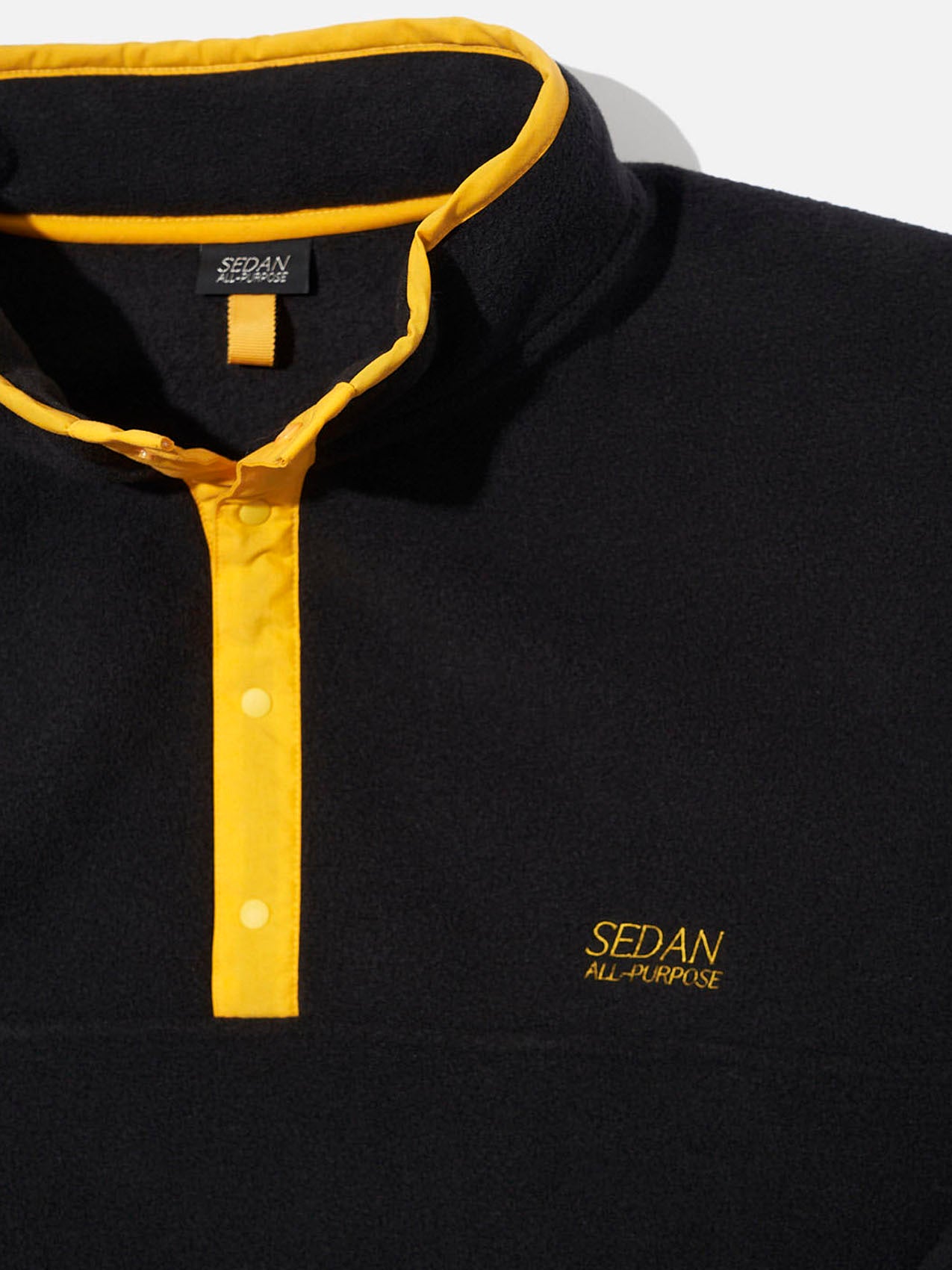 FLEECE SNAP PULLOVER(BLACK)/SEDAN ALL-PURPOSE