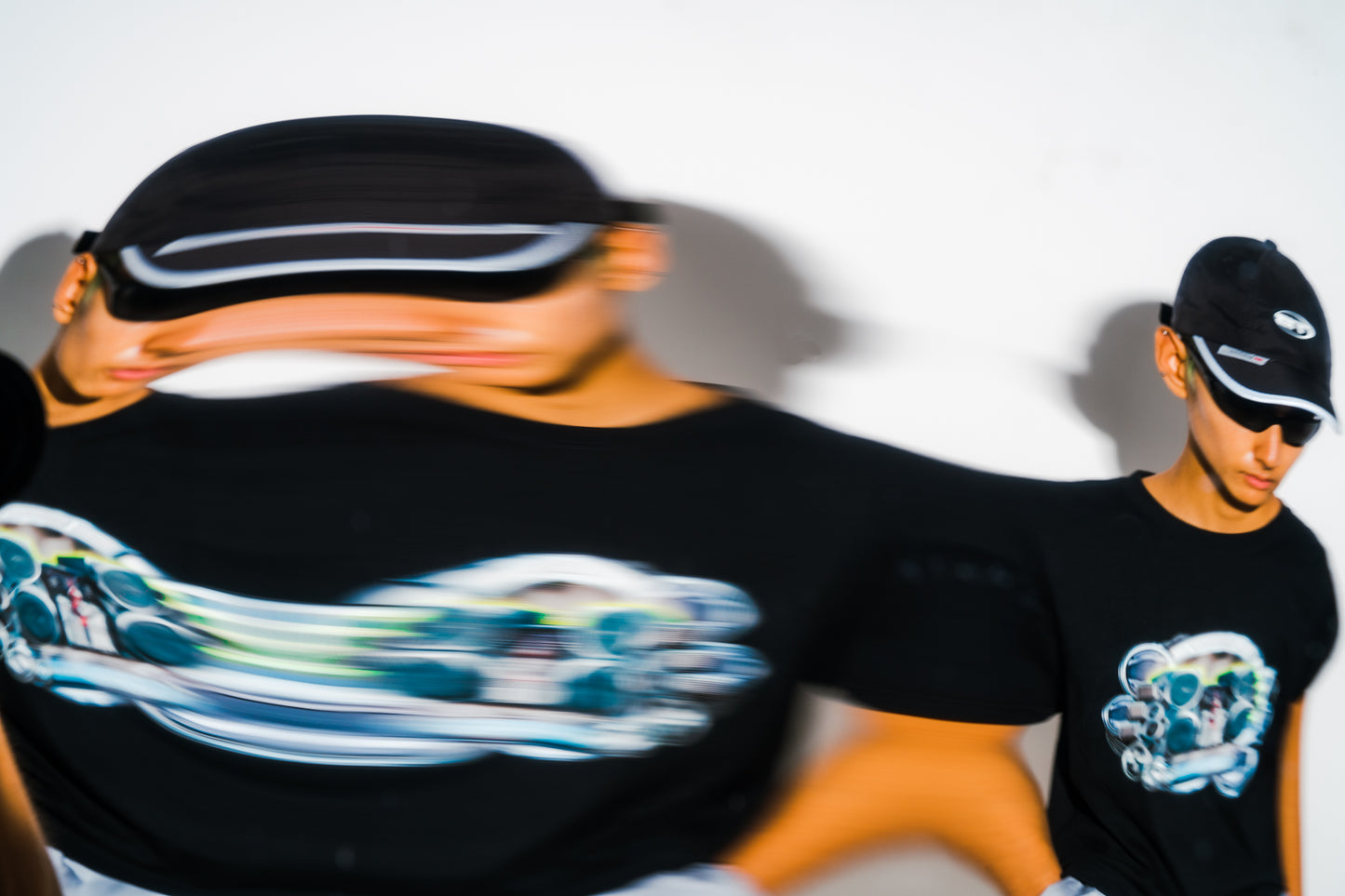 THROWBACK/GIGA TUBE Tee(BLACK)