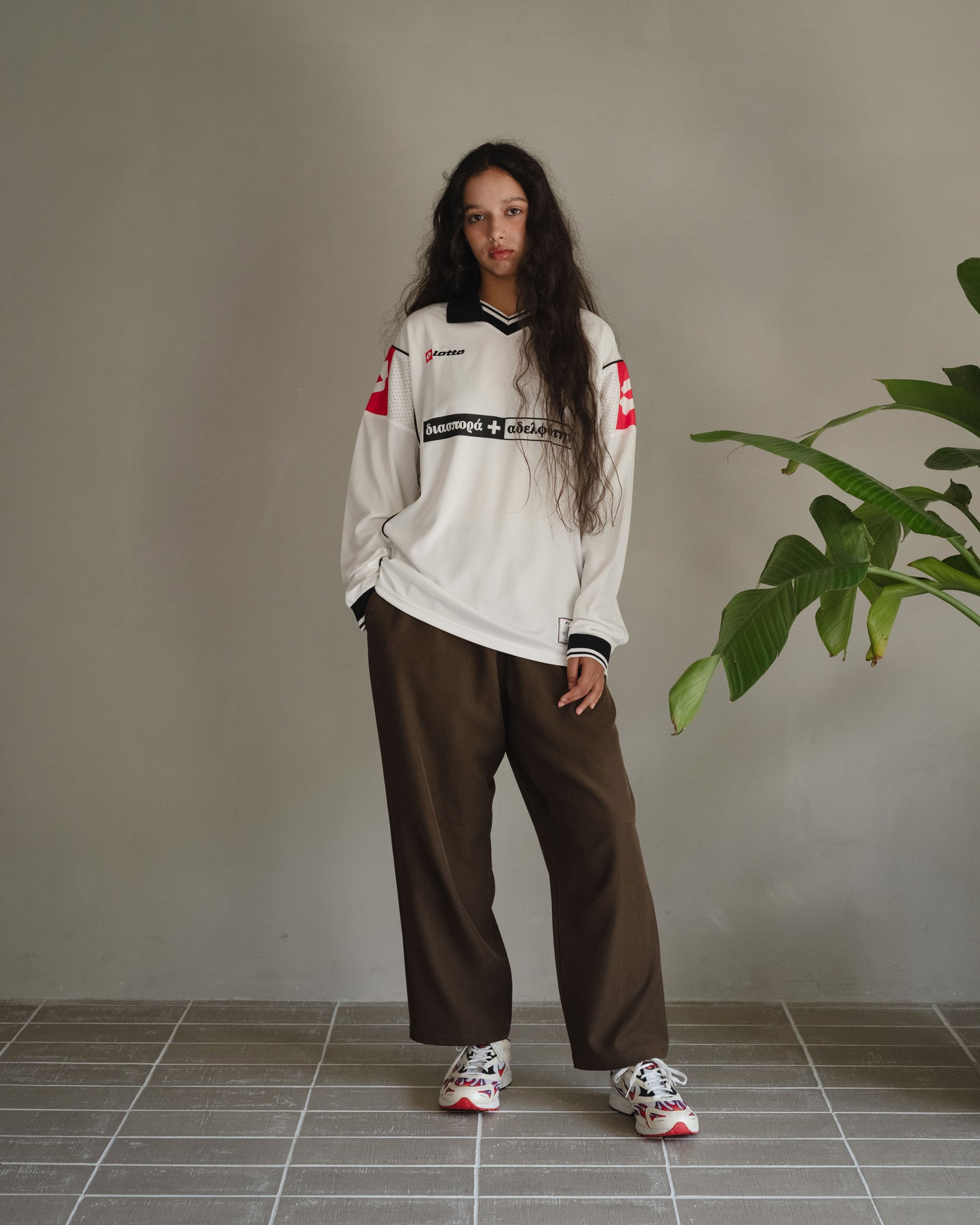 Diaspora skateboards/Lotto Le Zebre Shirt (White)