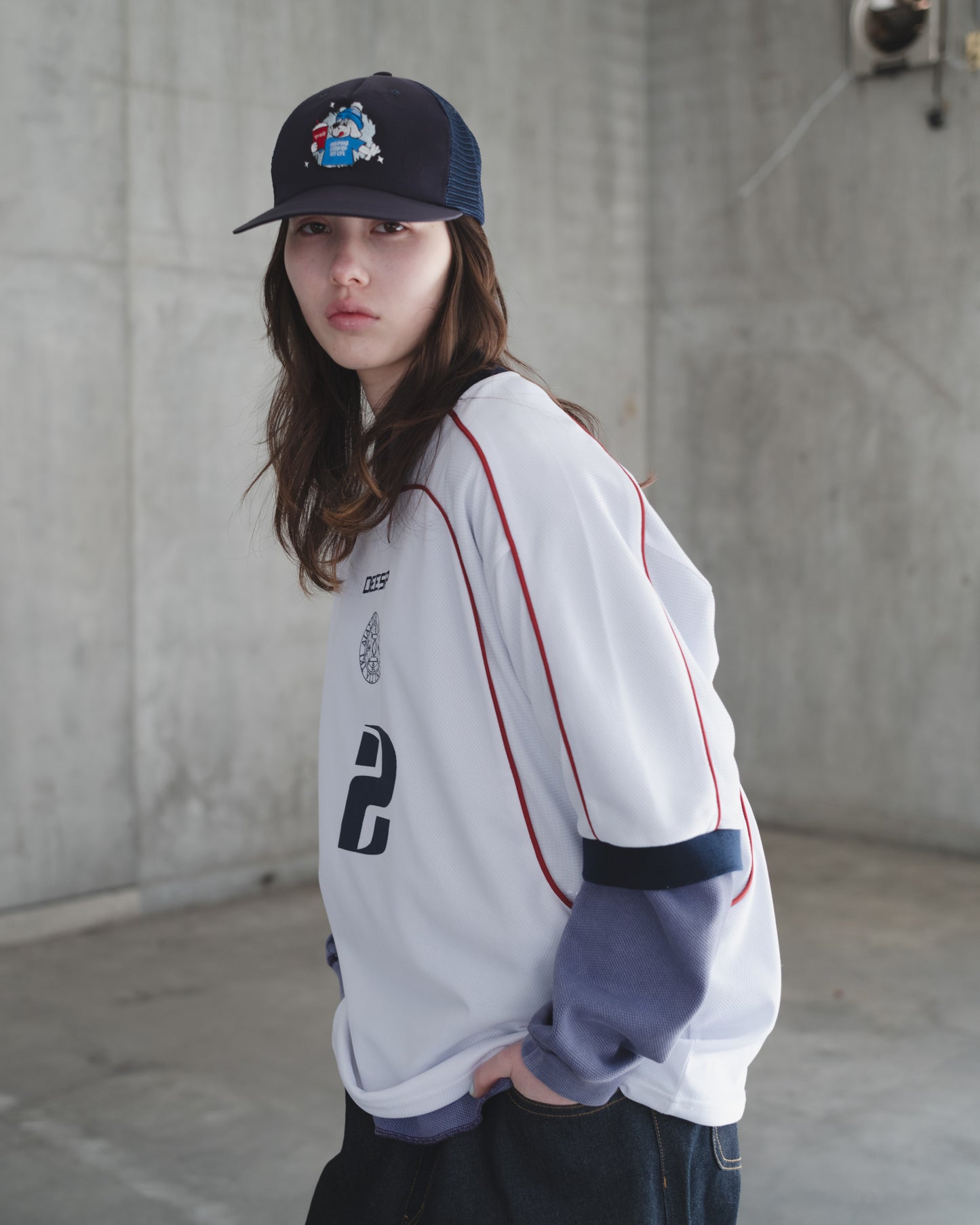 DIASPORA SKATEBOARDS/YE PEEPS Football Top