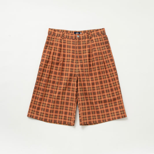 SOL/Checked Baggy Shorts