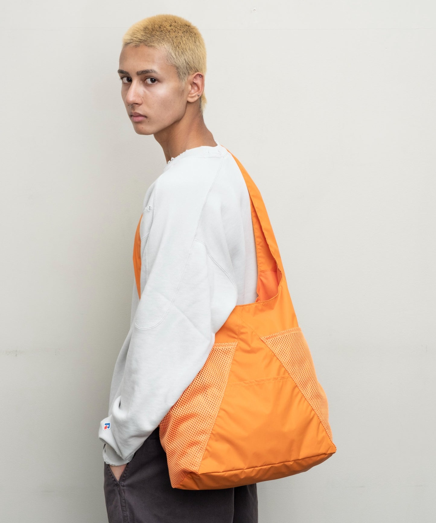 BAL / SPEAKEASY CROSSBODY SLING TOTE(ORANGE/GRAY/BLACK)