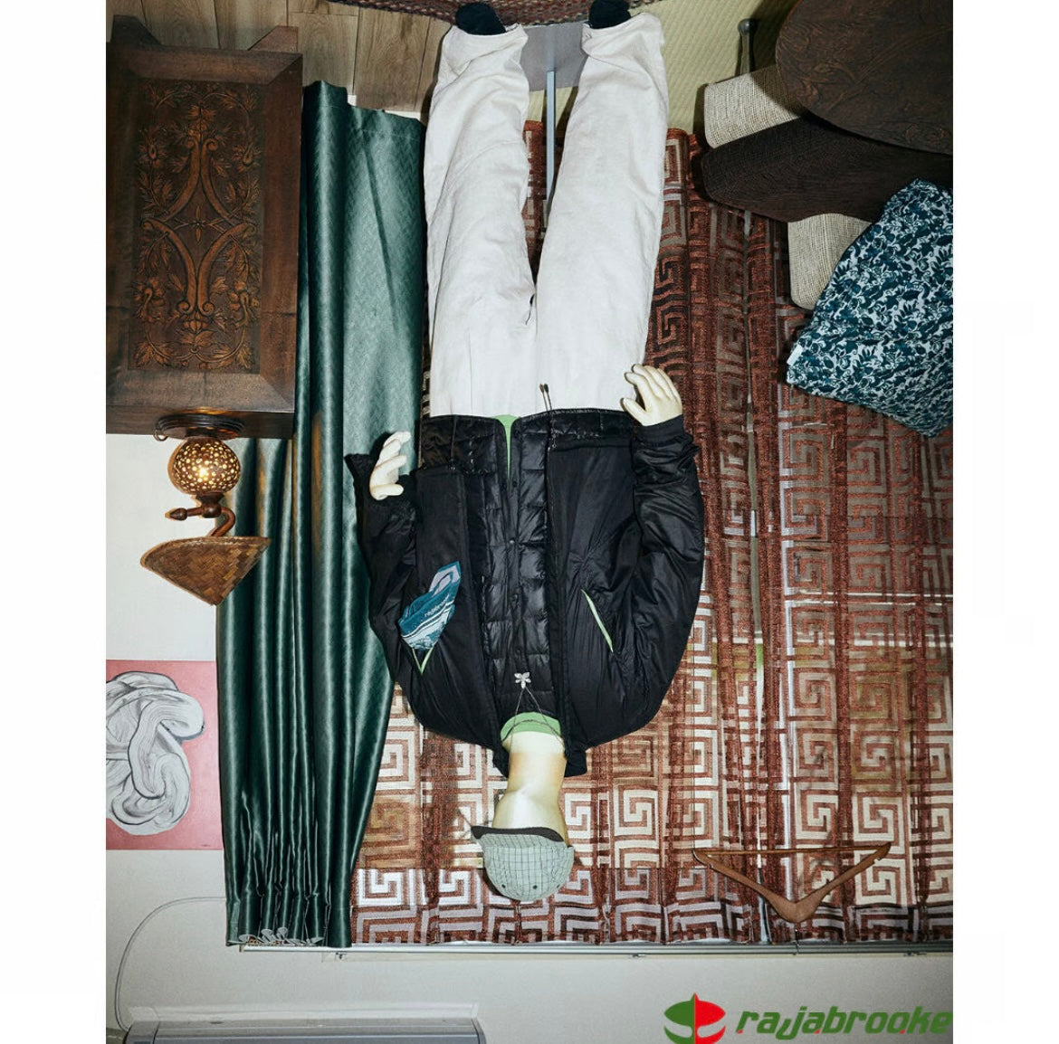 半袖インナーDOWN JACKET(BLACK)/rajabrooke