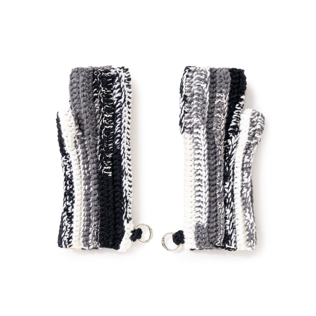 SOL/HAND-KNITTED FINGERLESS GLOVES
