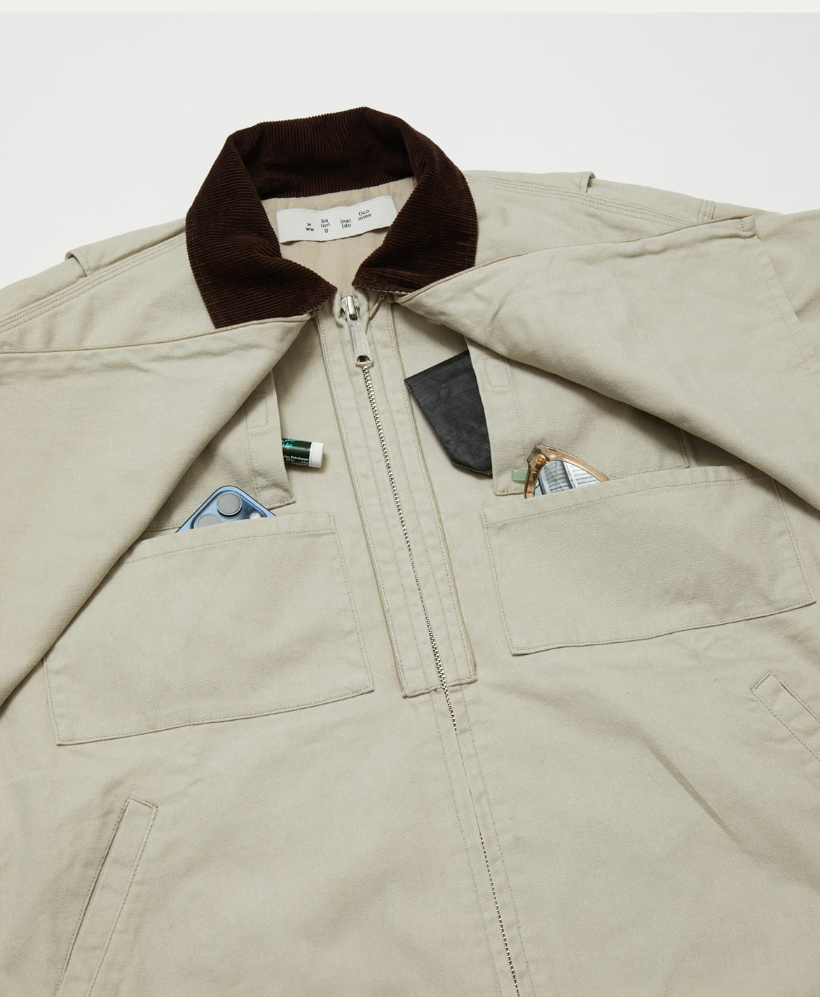 BAL/COTTON CANVAS STEALTH POCKET WORK JACKET