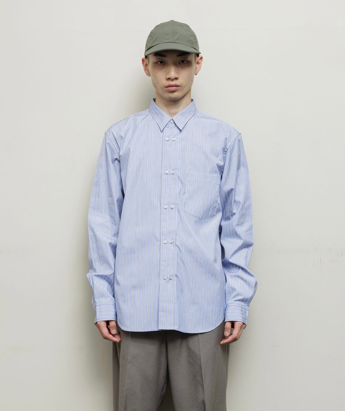 BAL/DOUBLE BUTTON SHIRT