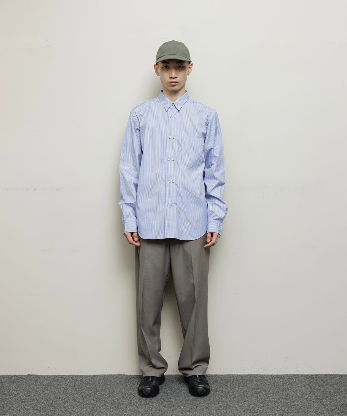 BAL/DOUBLE BUTTON SHIRT