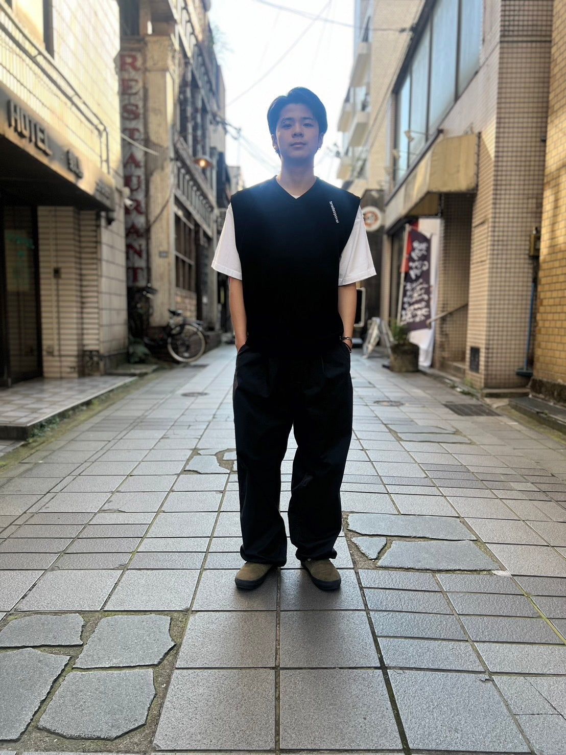 POVAL/Raglan Vest (Black)