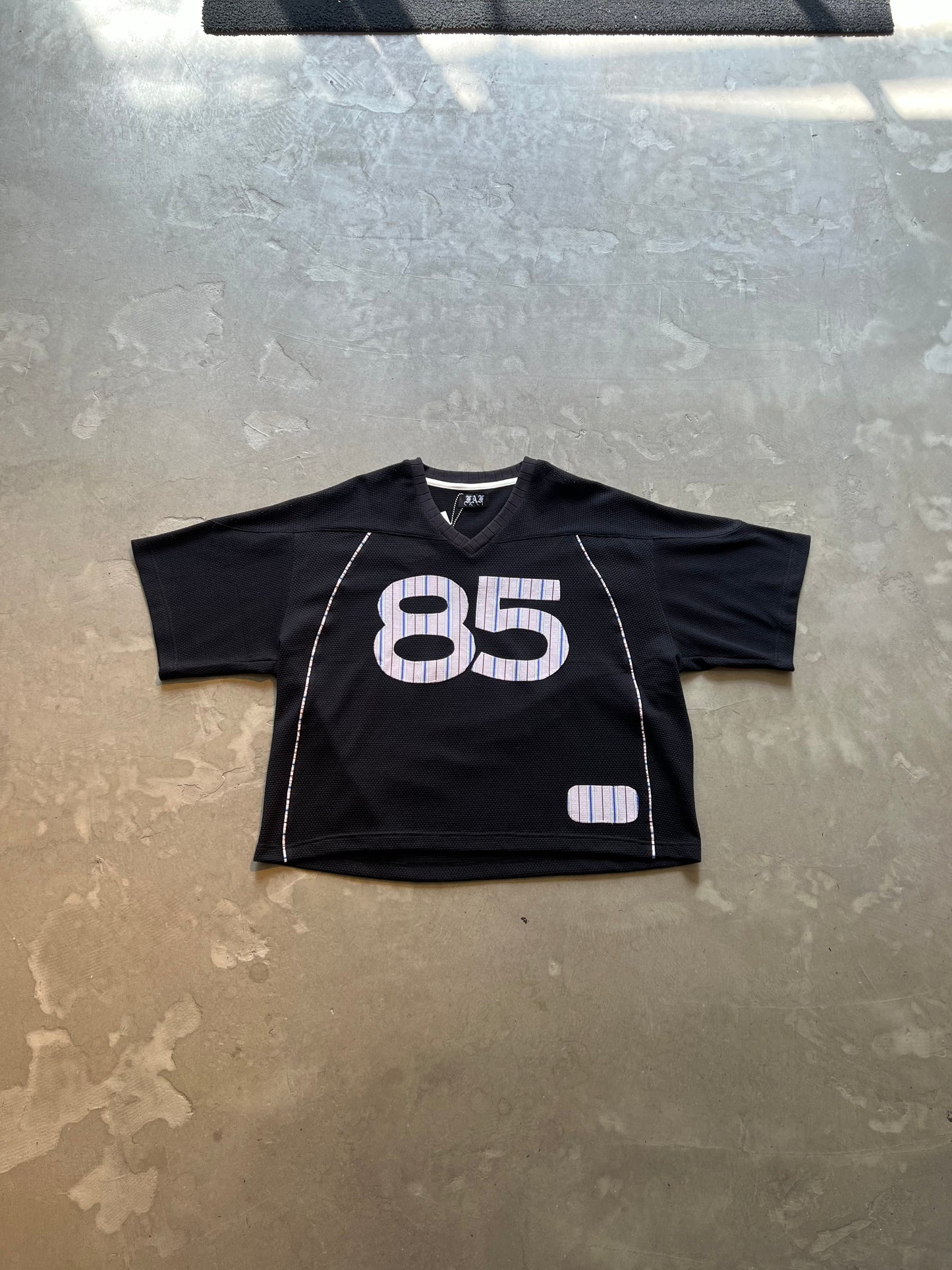FAKE AS FLOWERS/Stripe Football Jersey