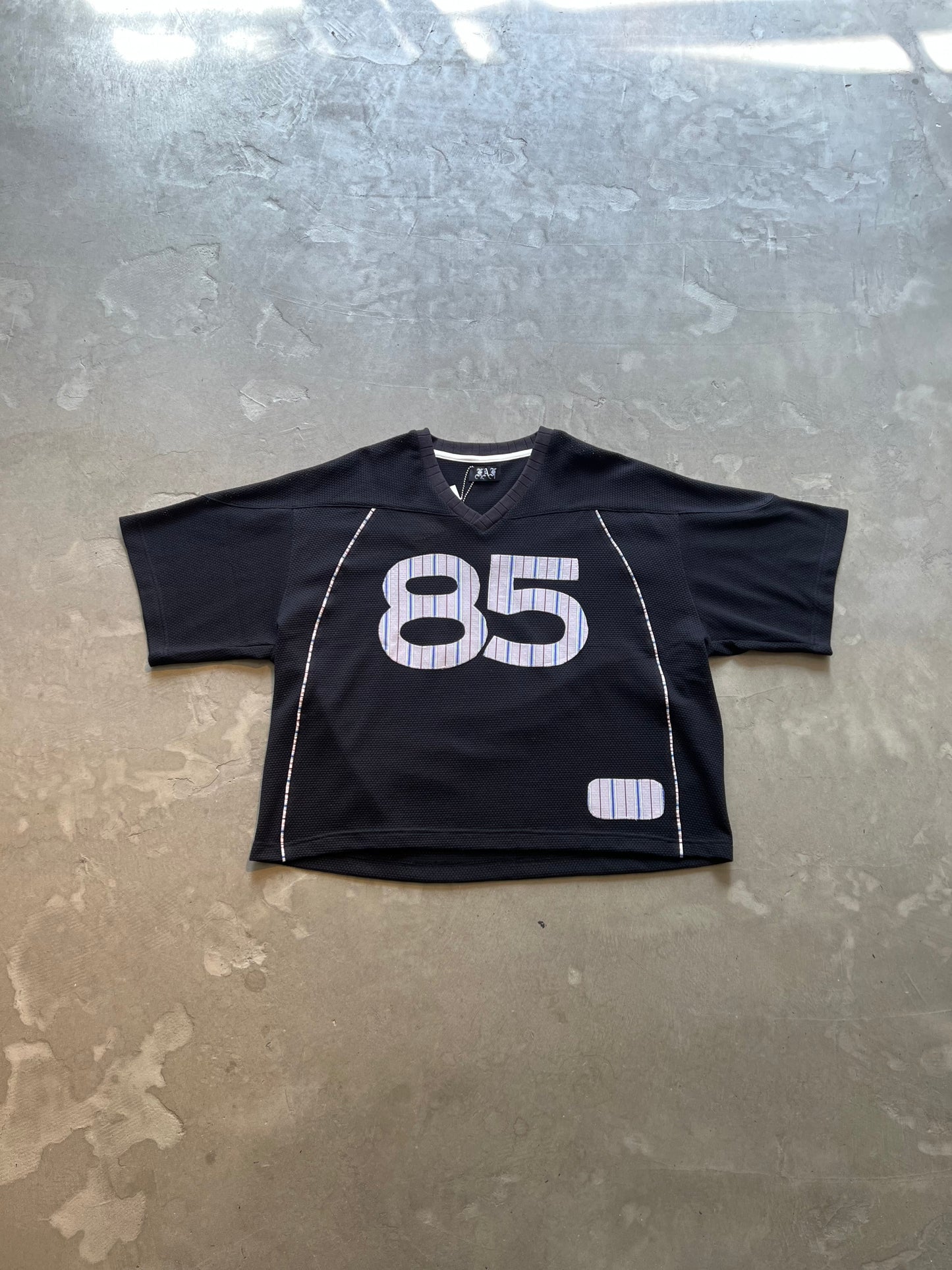 FAKE AS FLOWERS/Stripe Football Jersey