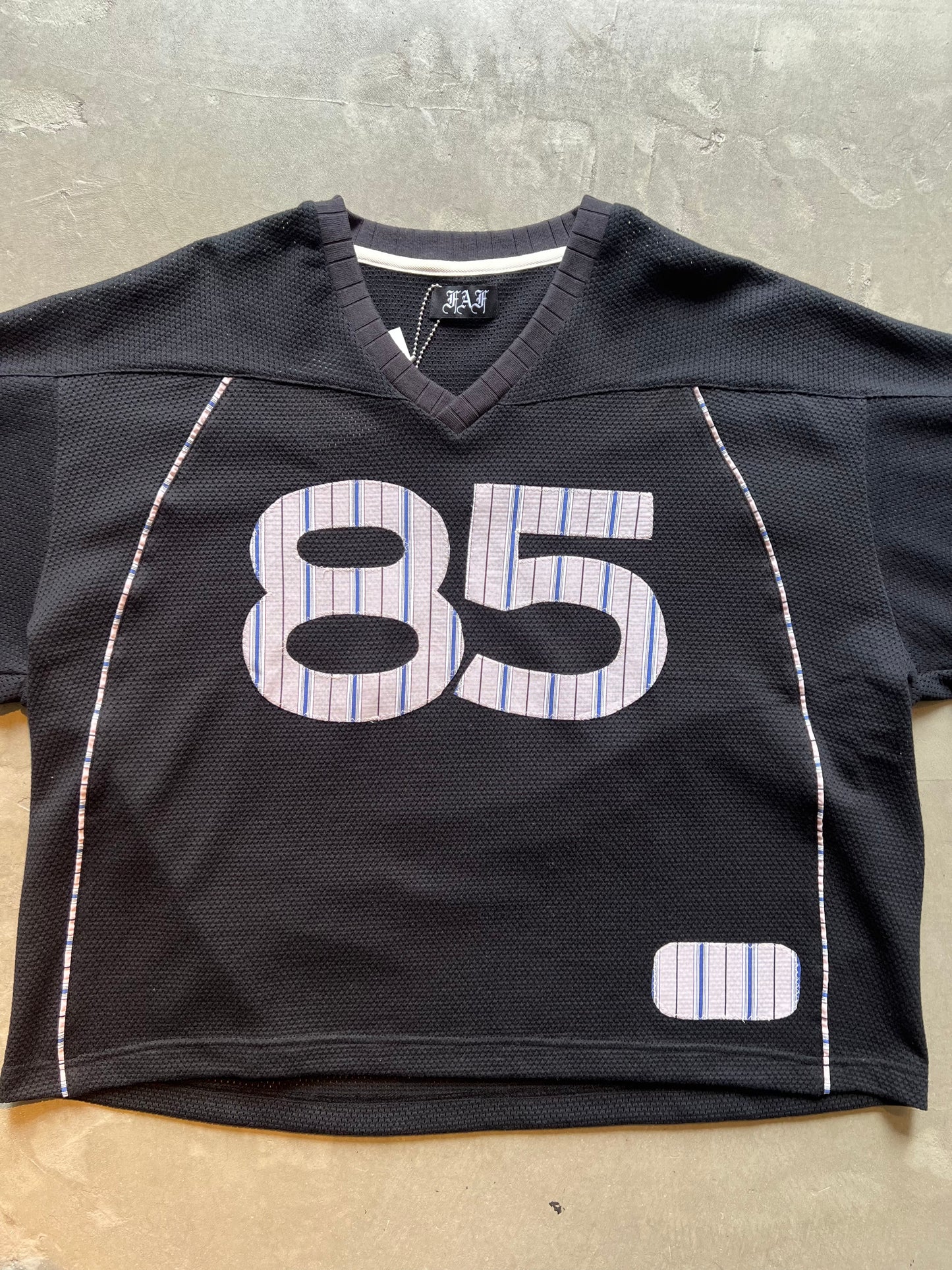 FAKE AS FLOWERS/Stripe Football Jersey