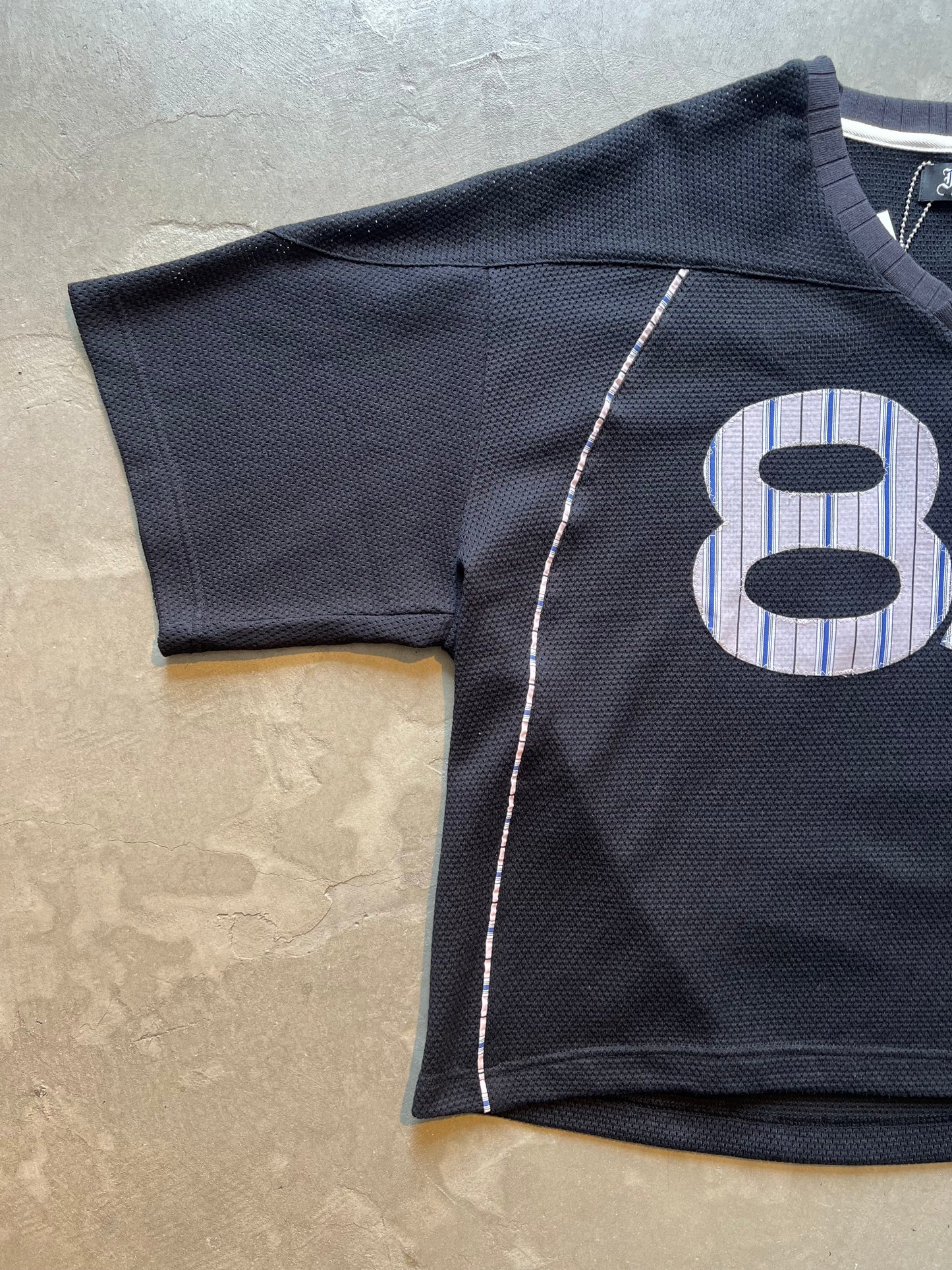 FAKE AS FLOWERS/Stripe Football Jersey