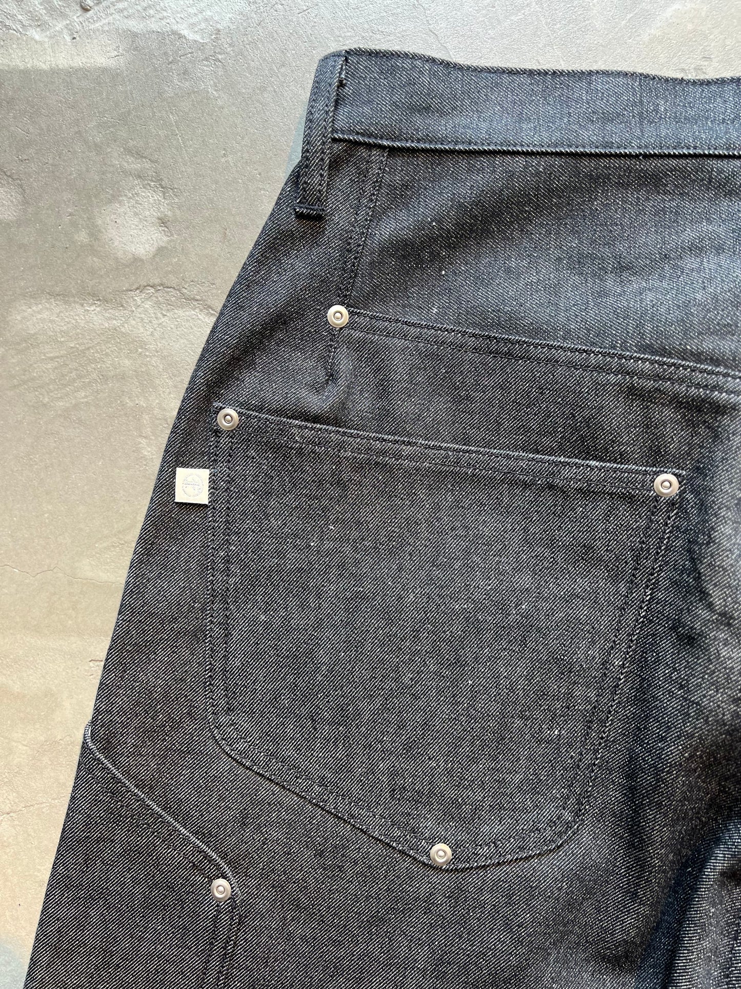 FAKE AS FLOWERS/NEWCOMMUNE Baggy Denim Shorts