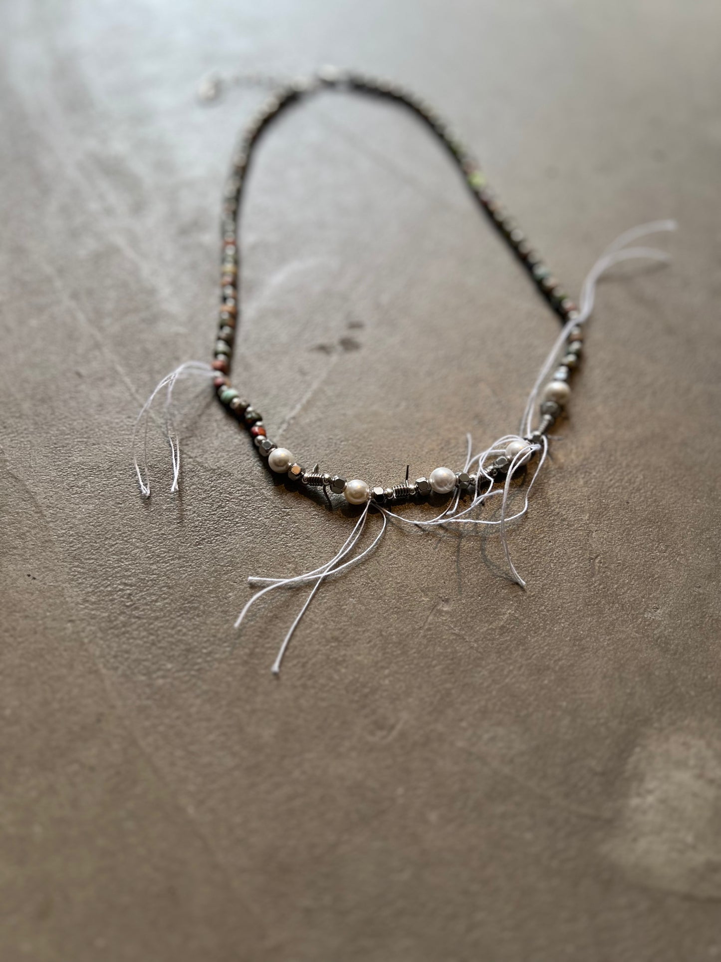 FAKE AS FLOWERS/Beads Necklace
