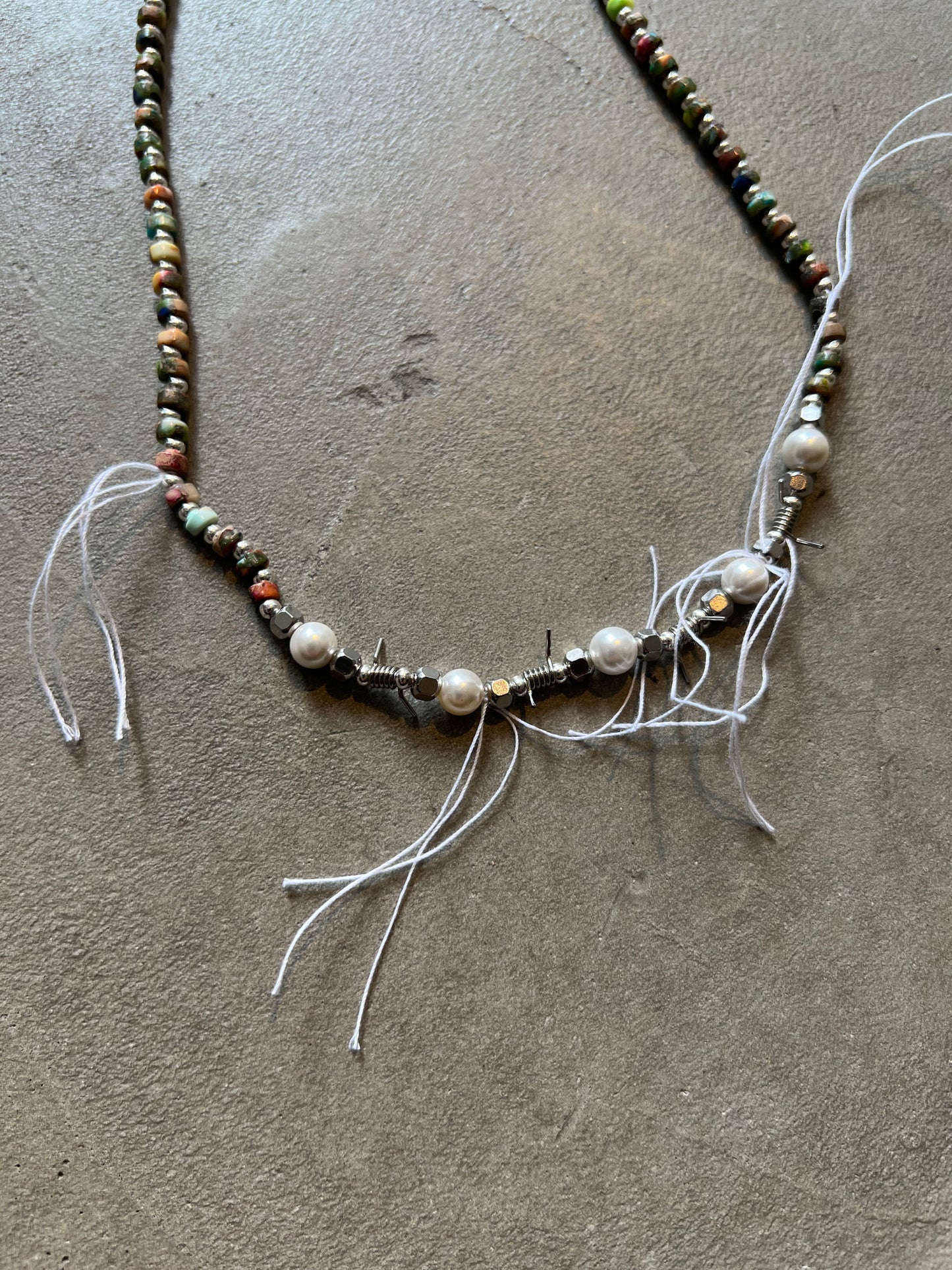 FAKE AS FLOWERS/Beads Necklace