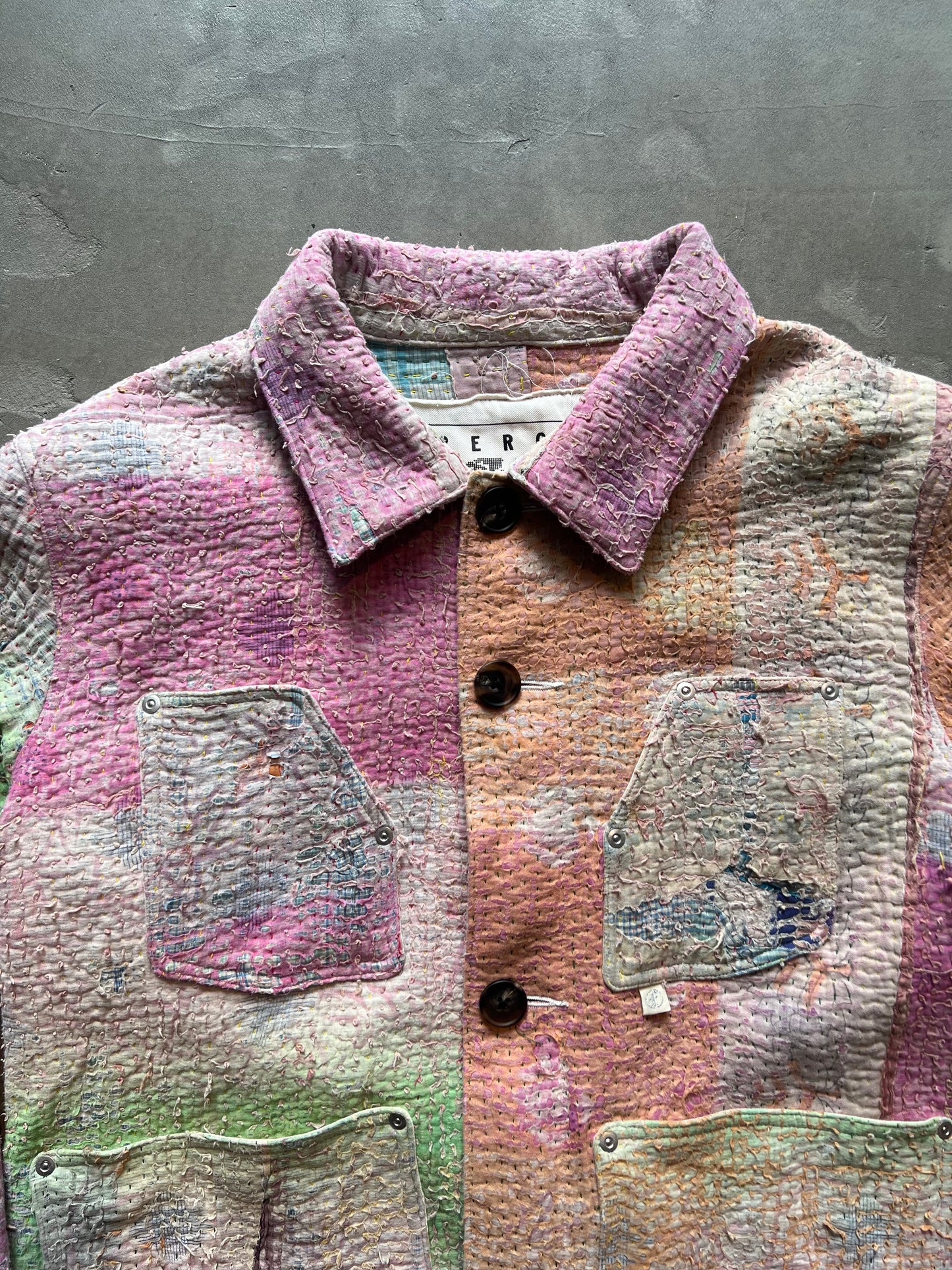 FAKE AS FLOWERS/Khanta Quilt Work Jacket