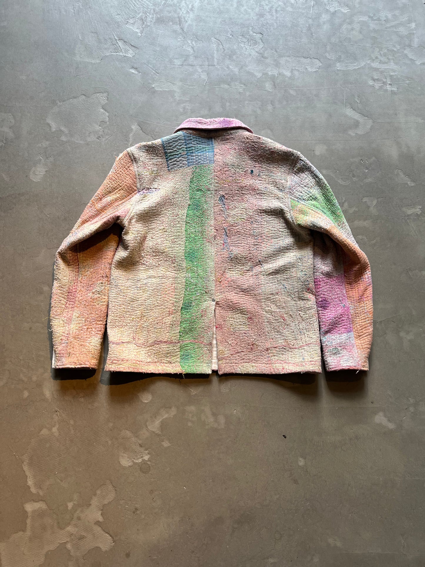FAKE AS FLOWERS/Khanta Quilt Work Jacket