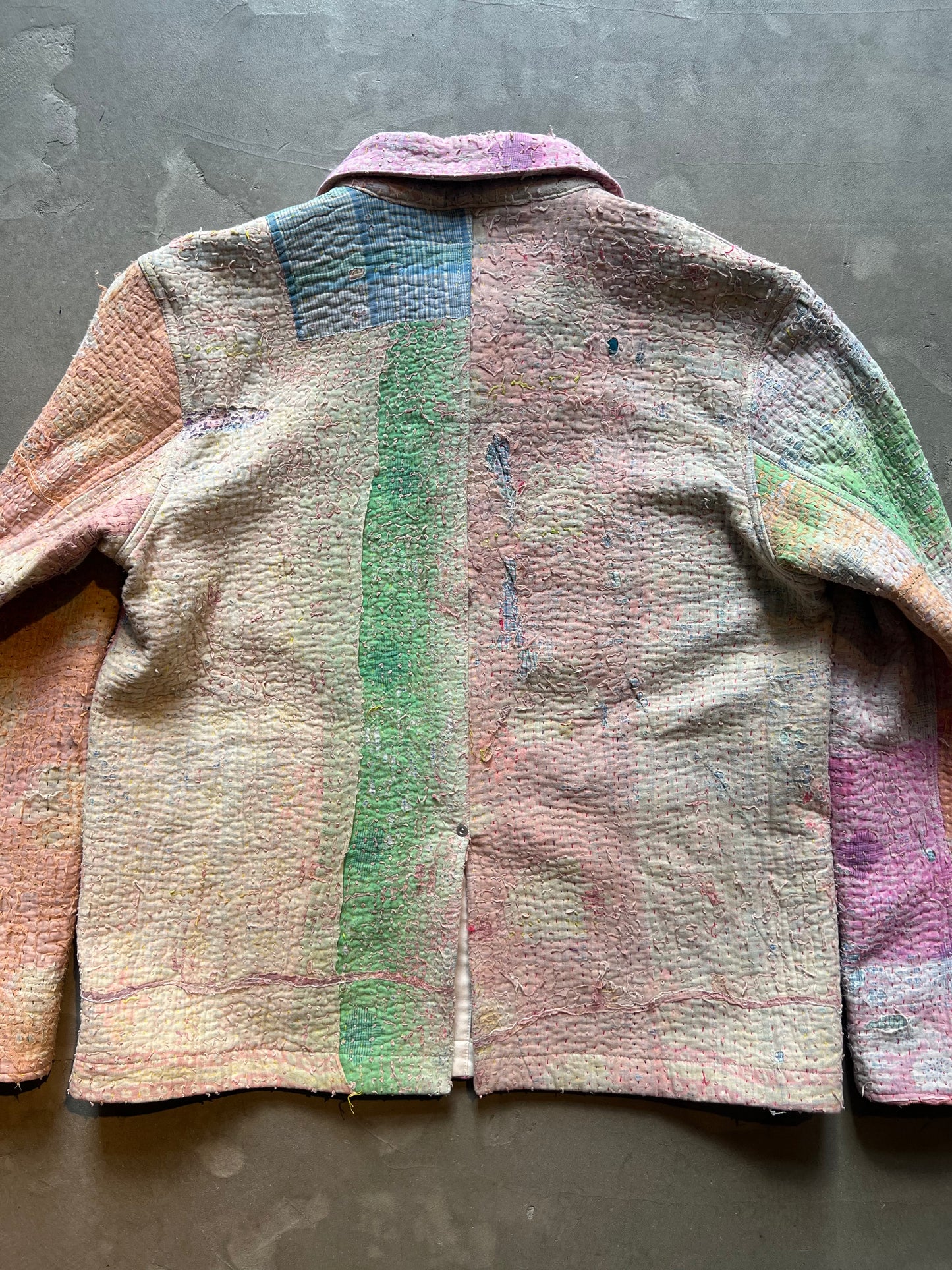 FAKE AS FLOWERS/Khanta Quilt Work Jacket