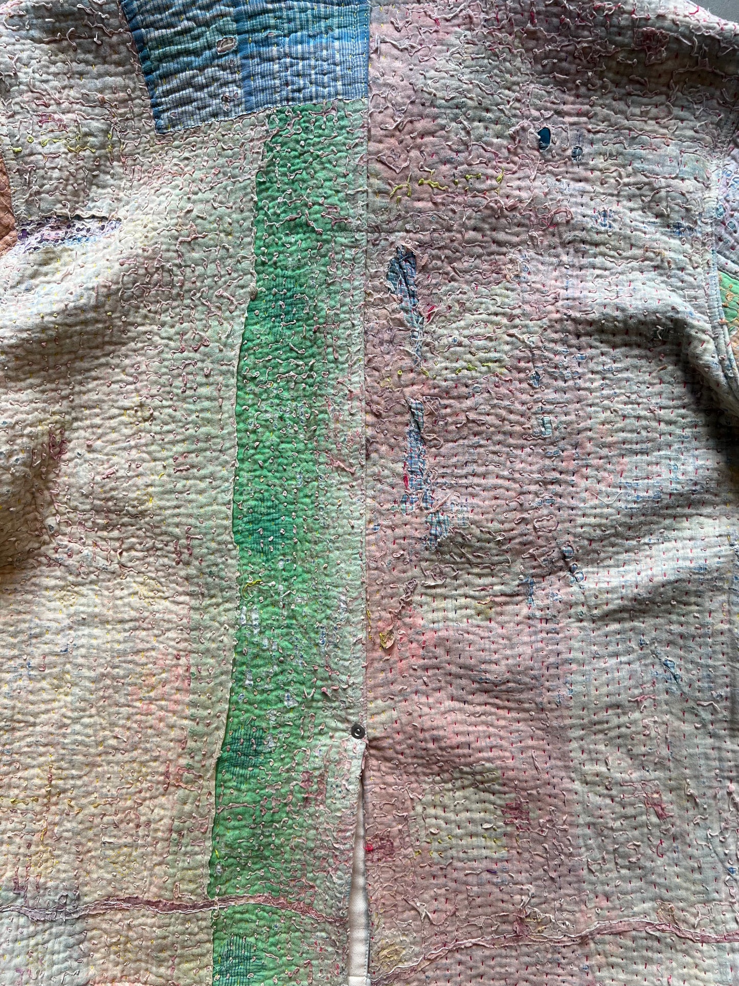 FAKE AS FLOWERS/Khanta Quilt Work Jacket