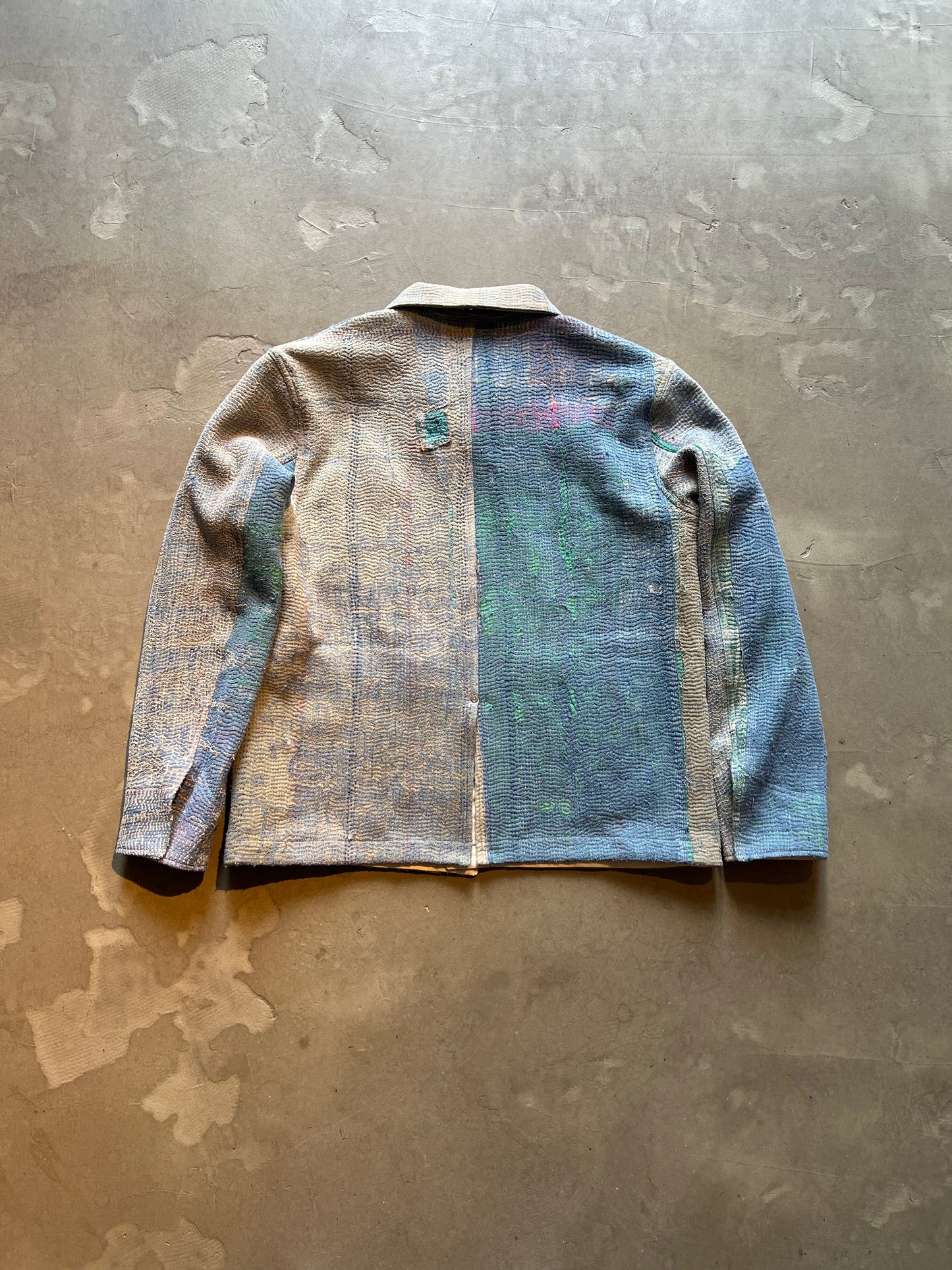 FAKE AS FLOWERS/Khanta Quilt Work Jacket