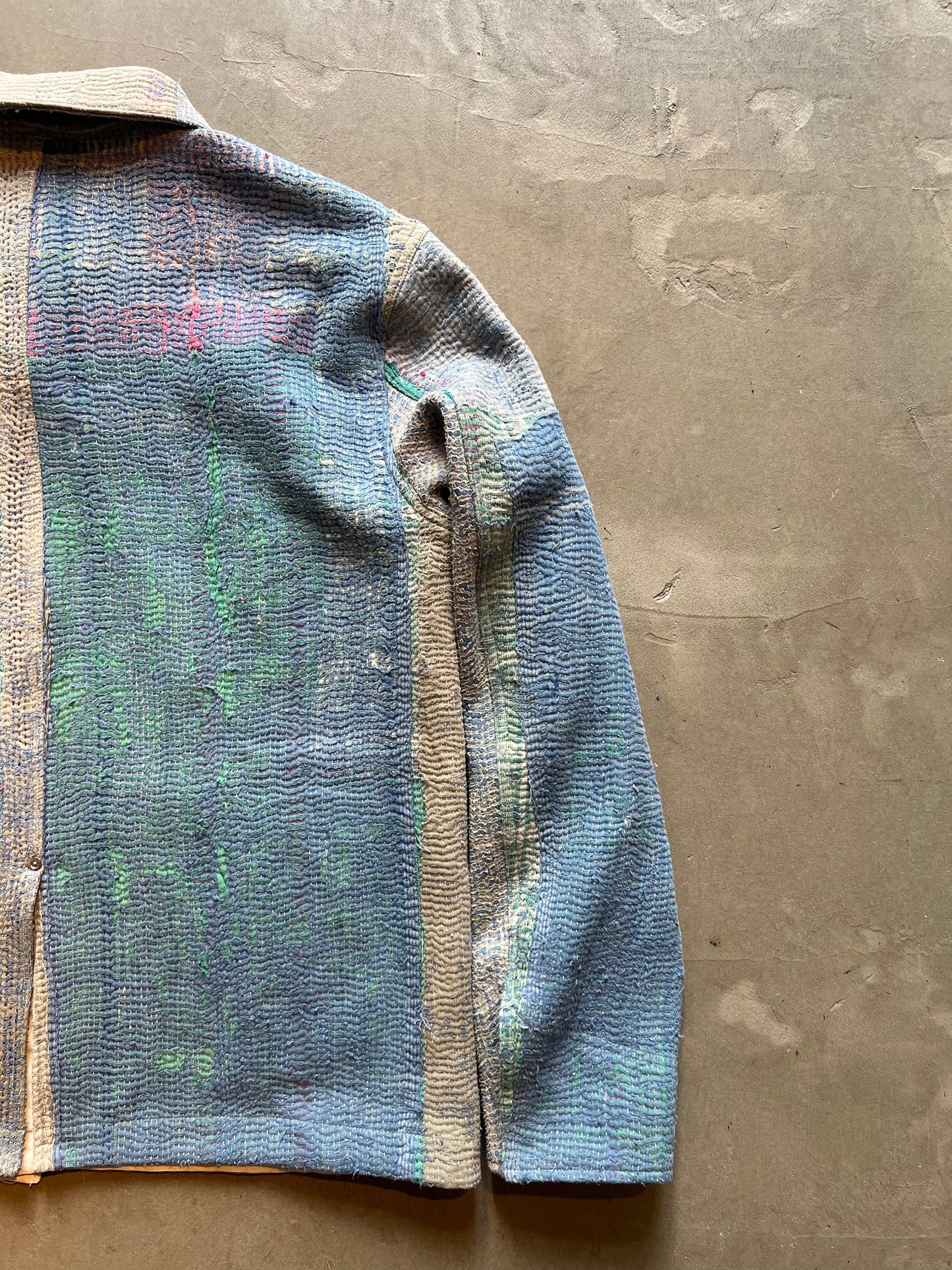 FAKE AS FLOWERS/Khanta Quilt Work Jacket