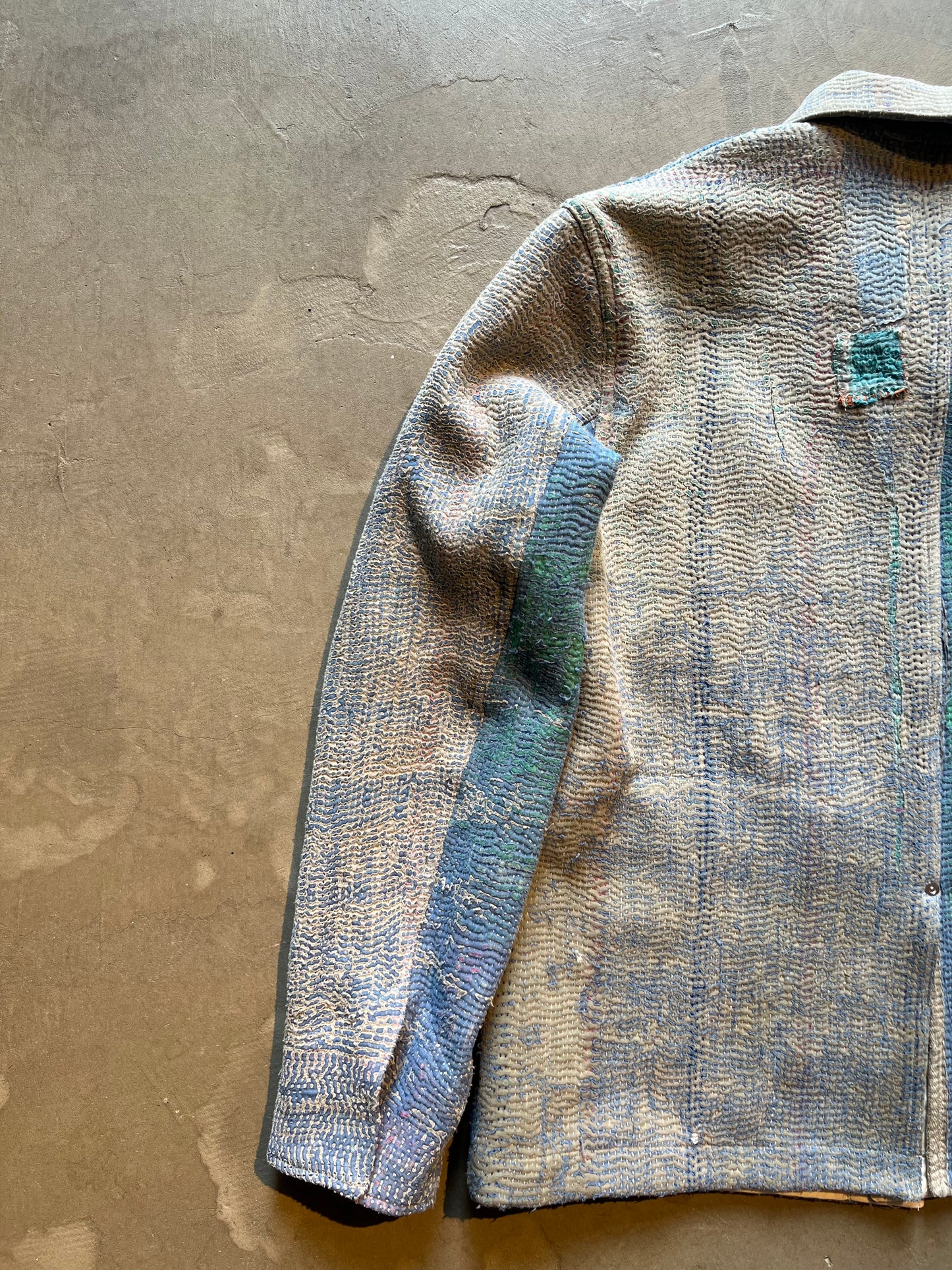 FAKE AS FLOWERS/Khanta Quilt Work Jacket