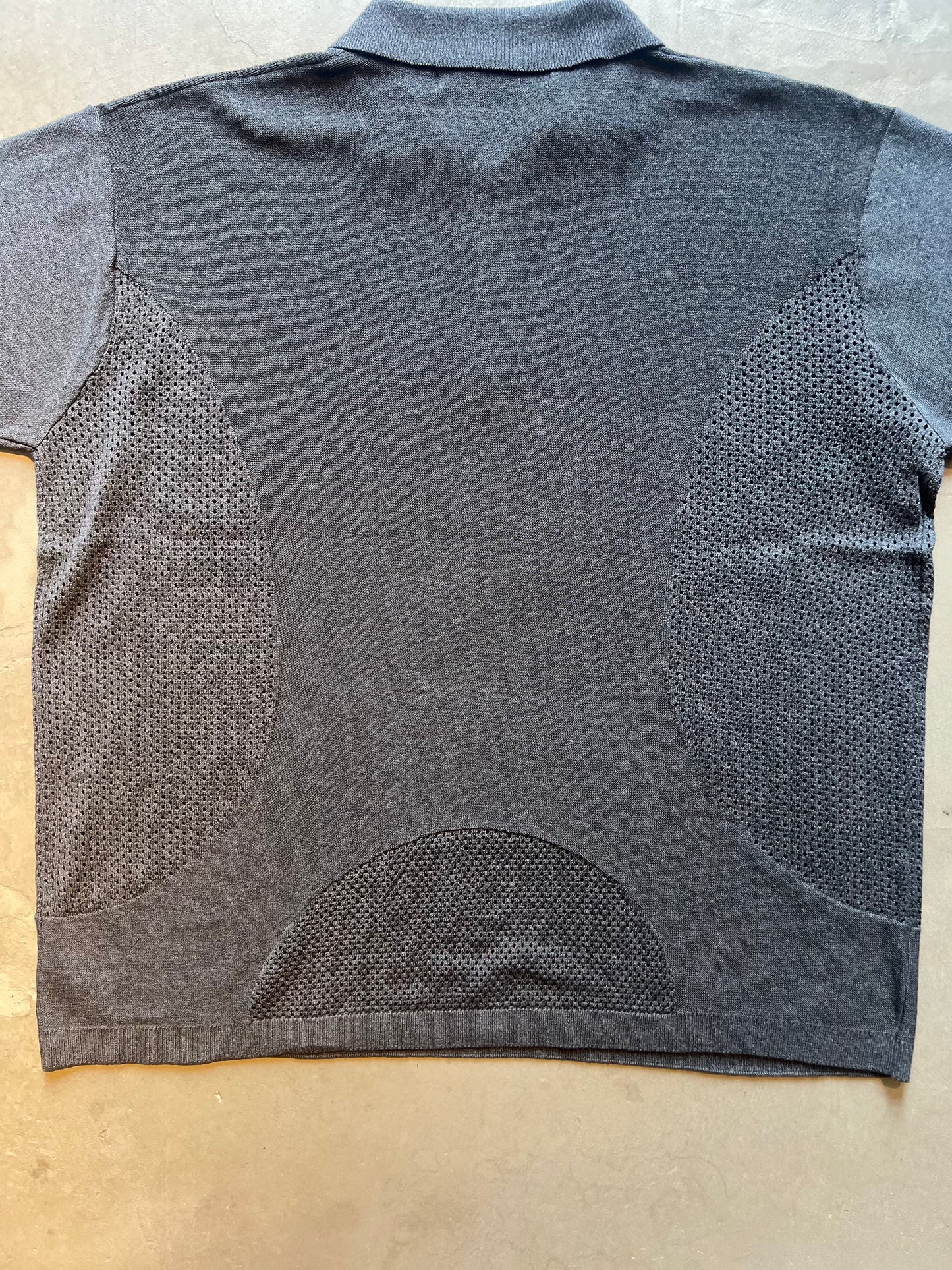 BAL/VENTILATION MESH KNIT ZIP POLO