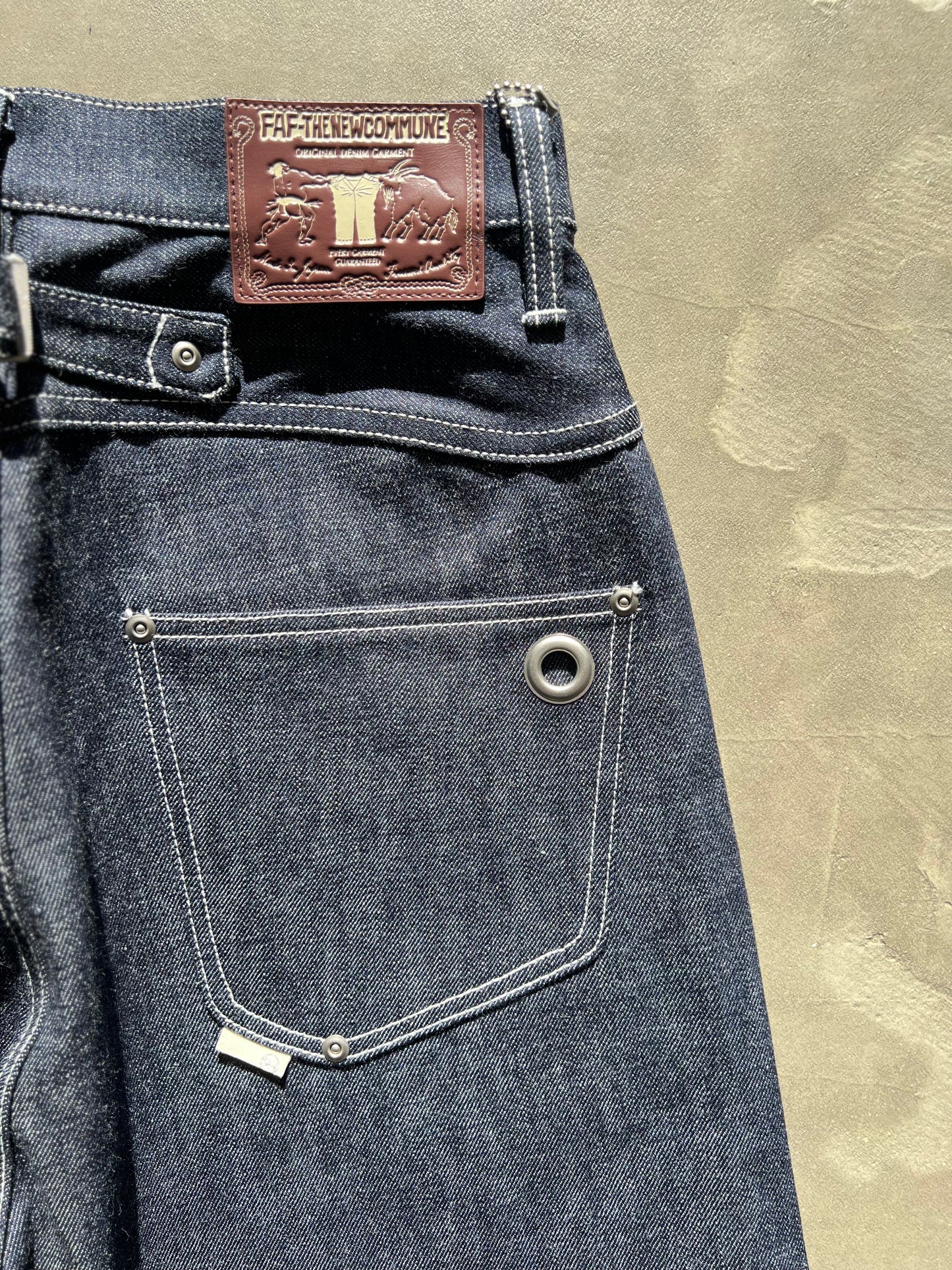 FAKE AS FLOWERS/Straigt Denim Pants Rigid