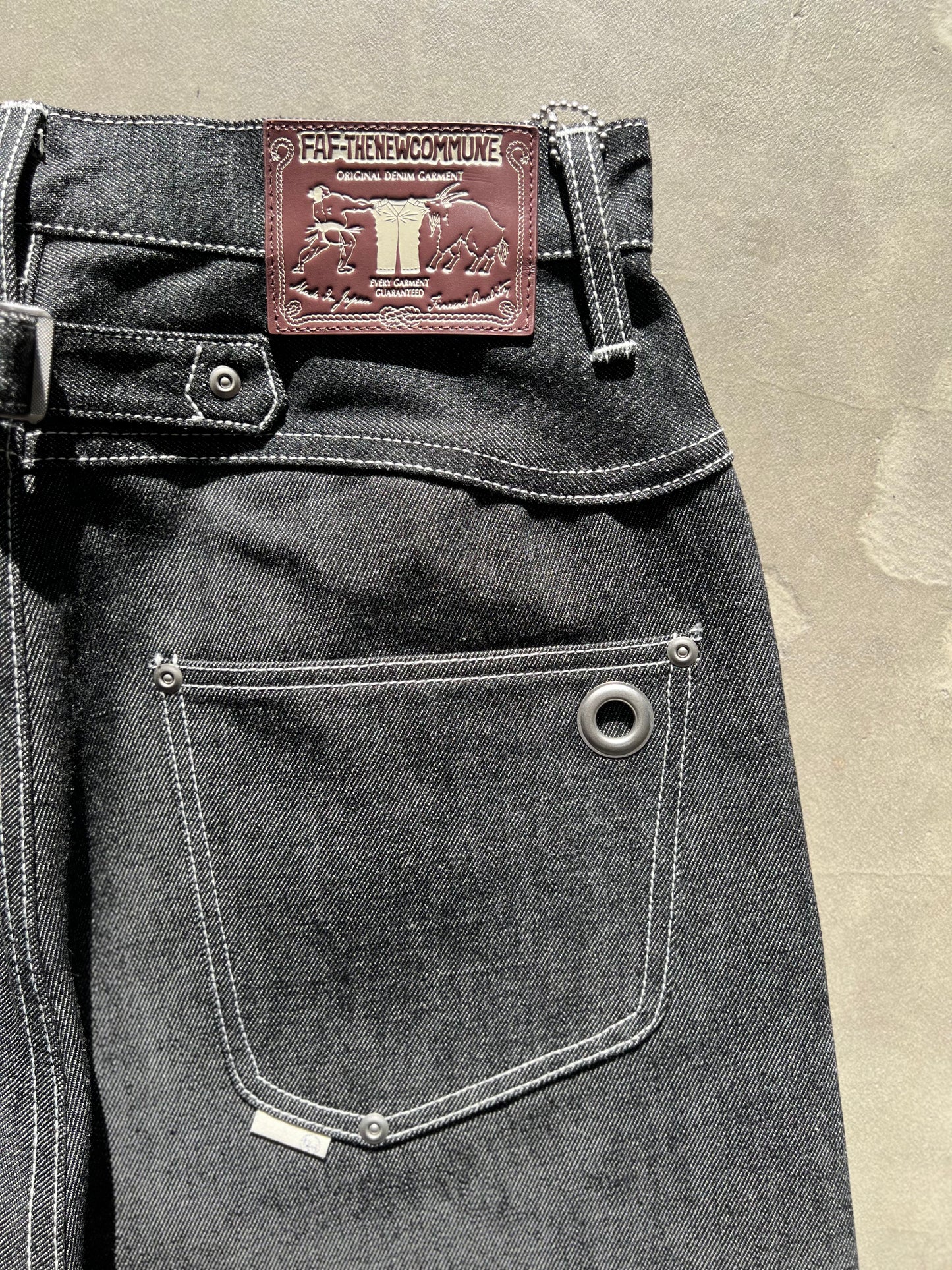 FAKE AS FLOWERS/Straigt Denim Pants Rigid