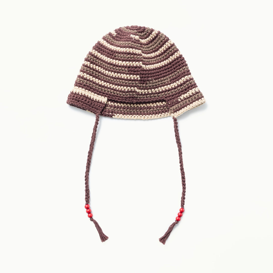 SOL/Hand-knitted Border Hat