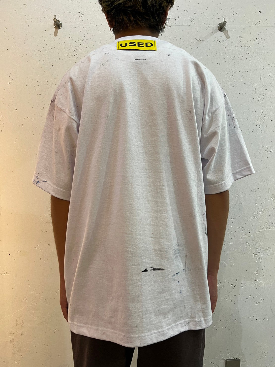 USED SS T-SHIRT(WHITE)L
