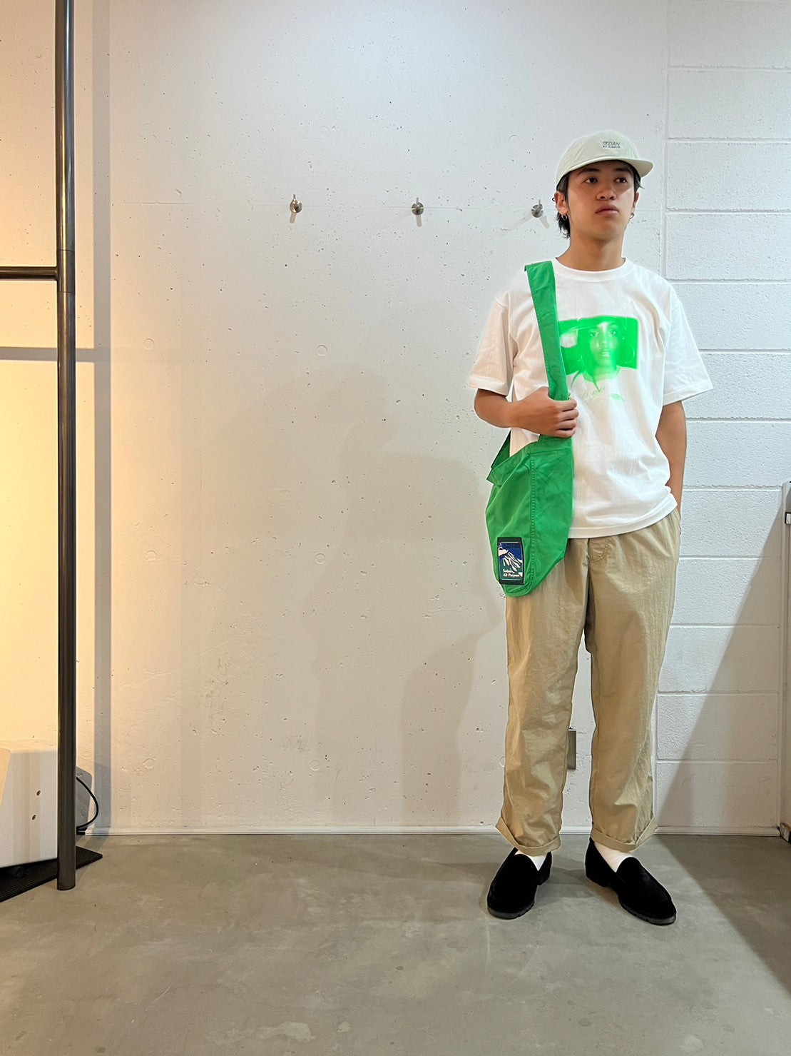 Frontin' Tee(Green)/THROWBACK(スローバック)