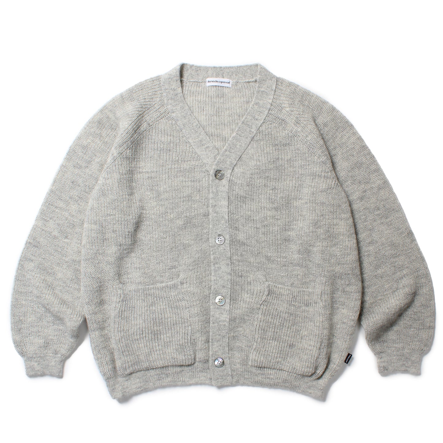 Mohair Cardigan (Melange Grey)/POVAL