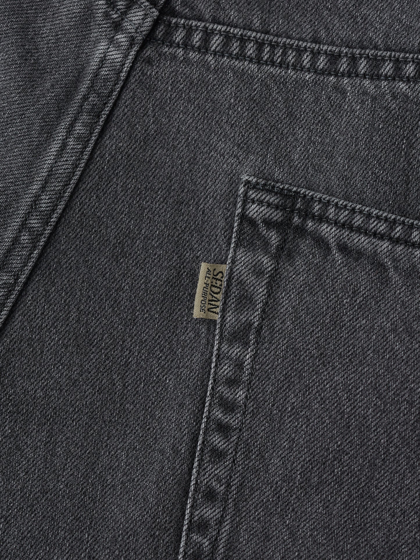 SEDAN ALL-PURPOSE/Oval Logo Denim Pant(Pale Black)