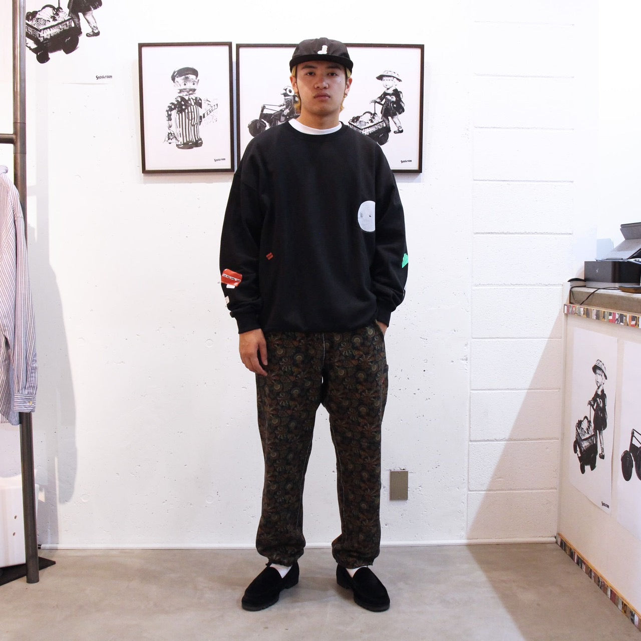 Triped do..ver313 crew(BLACK)/BAL