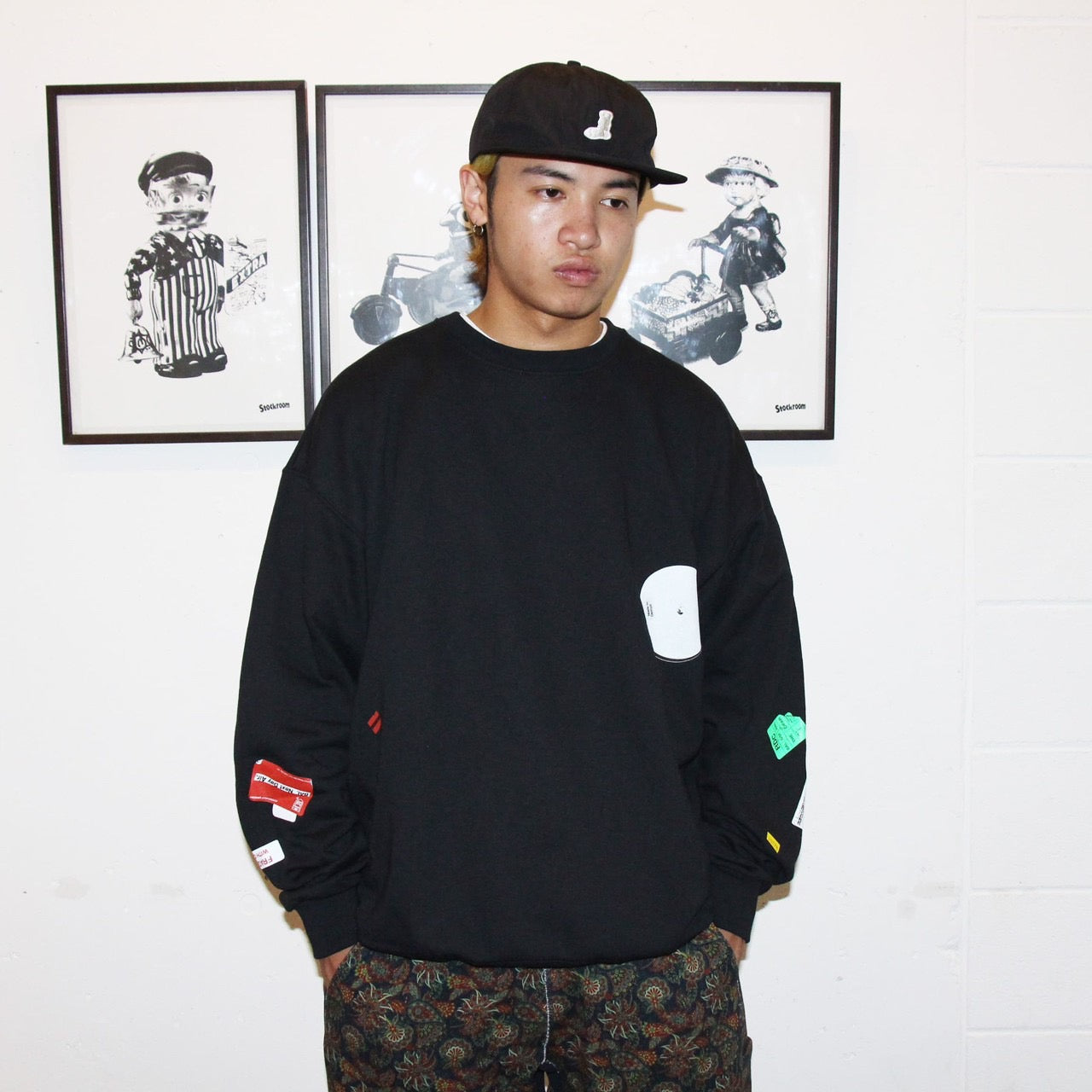 Triped do..ver313 crew(BLACK)/BAL