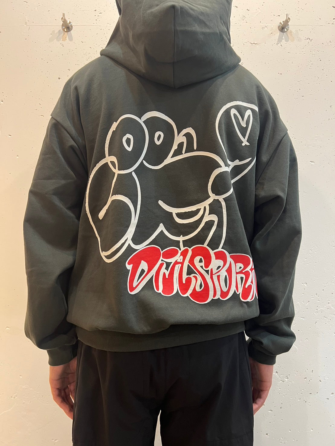 Sunday Hooded Sweatshirt(Grayish Khaki)/Diaspora skateboards