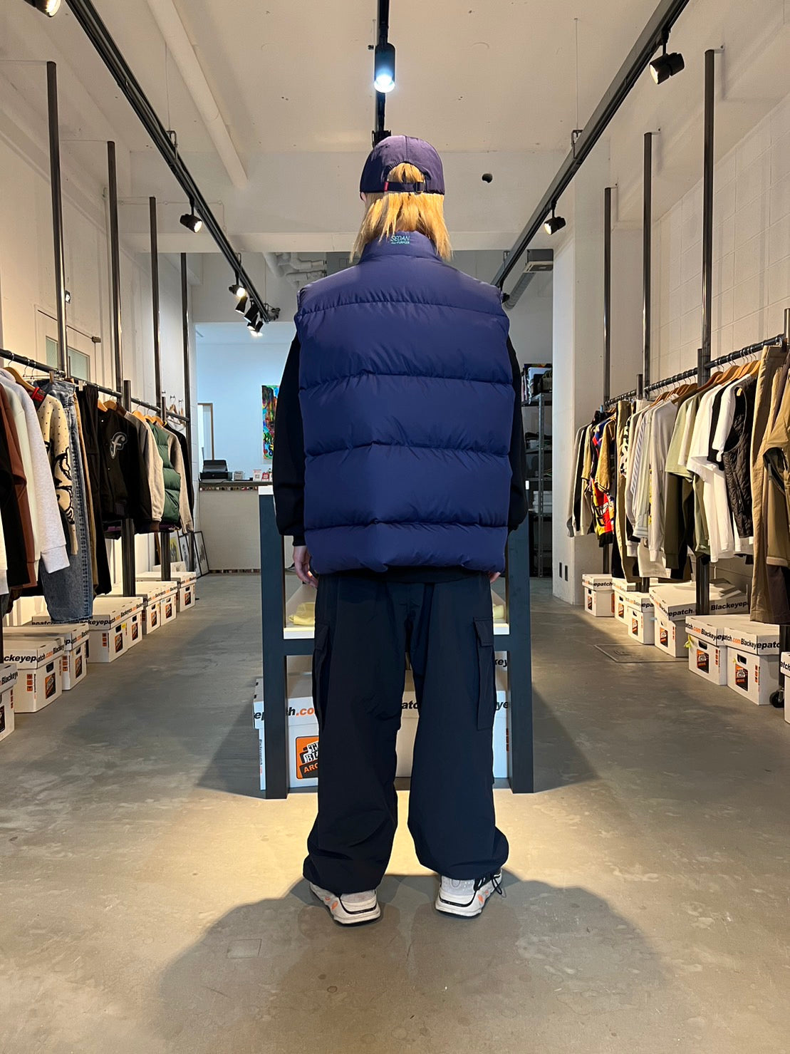 SEDAN ALL-PURPOSE クラシックダウンベスト NAVY