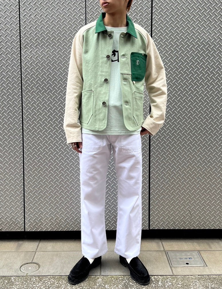 FAF/OE LOGO Tee(WHITE/Light green)