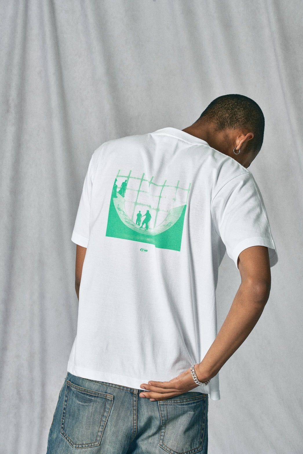 Frontin' Tee(Green)/THROWBACK(スローバック)