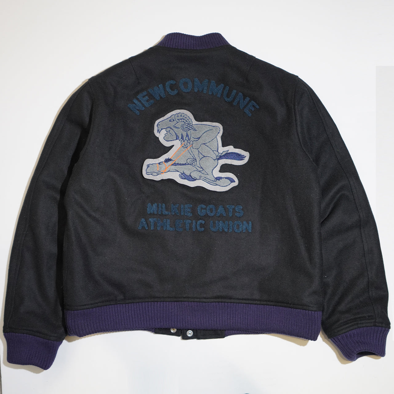 Wool Stadium Jacket(BLACK)/FAF