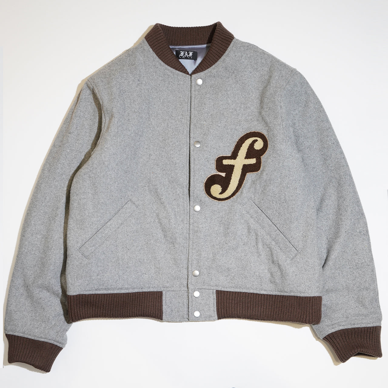 Wool Stadium Jacket(GRAY)/FAF – Re'verth ONLINE SHOP