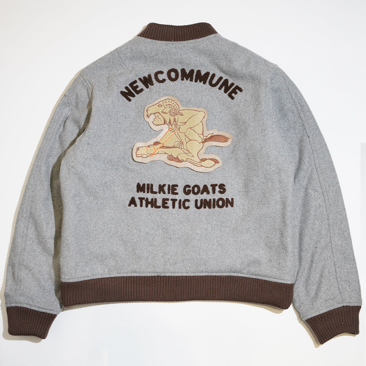 Wool Stadium Jacket(GRAY)/FAF