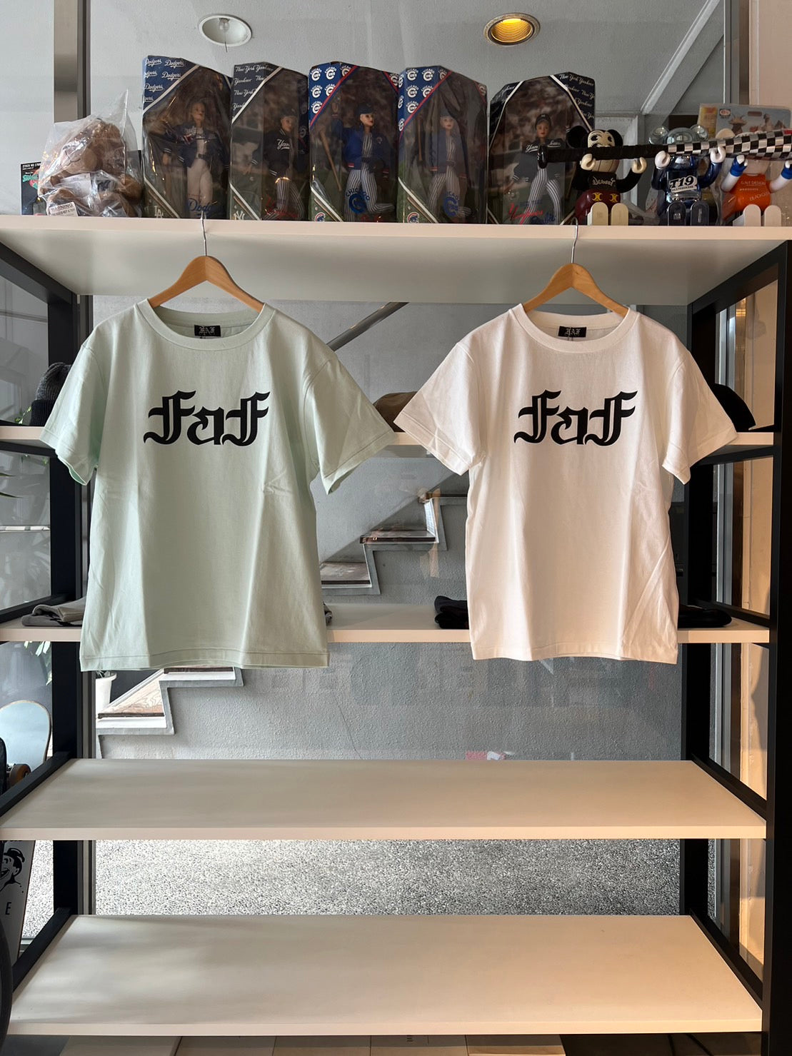 FAF/OE LOGO 2.0 Tee(WHITE/Light green)