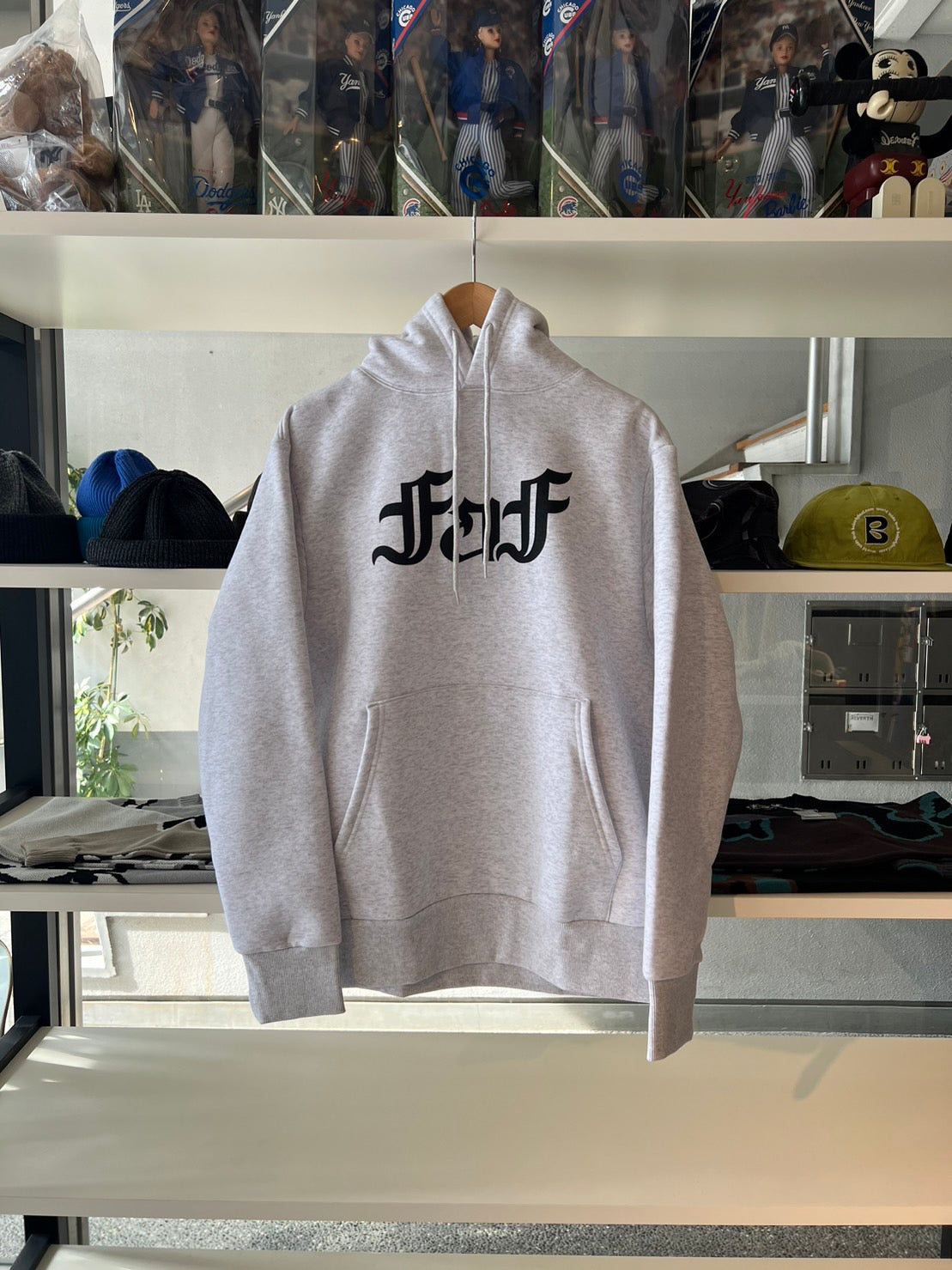 FAF/OE LOGO 2.0 Hoodie(Gray/Light green)