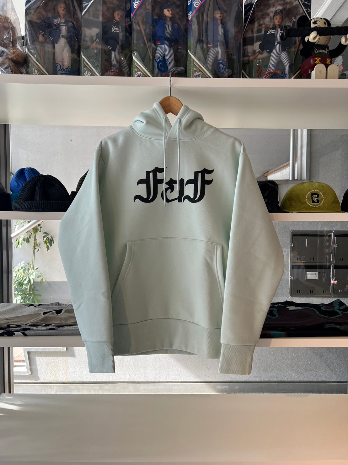 FAF/OE LOGO 2.0 Hoodie(Gray/Light green)