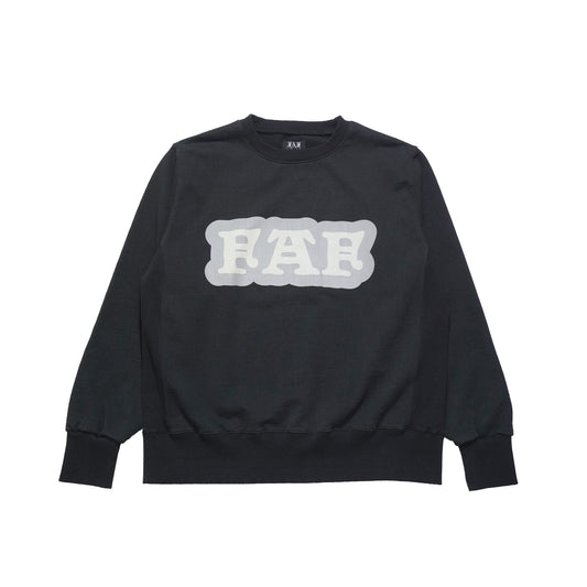 FAKE AS FLOWERS/Cracked Commercial Logo Crewneck Sweat