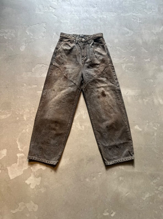 FAKE AS FLOWERS/NEWCOMMUNE DIRT BAGGY DENIM